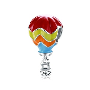 Turkey hot air balloon Charm for Pandora Bracelet , 100% Genuine 925 Sterling Silver Charm , Best Gifts