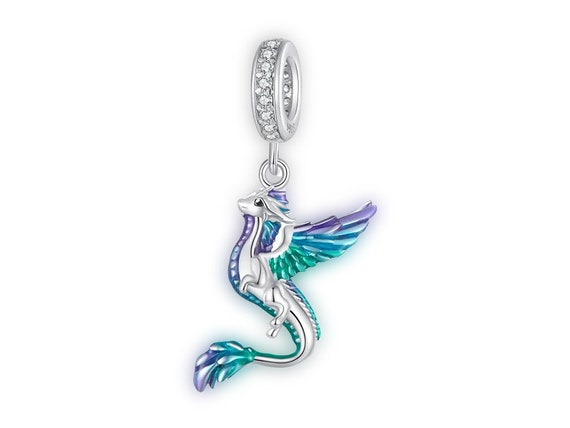 Collana Con Ciondolo Drago Volante In Argento 925, Elegante E Unica, Per Ogni Occasione, Marchio Turtleland