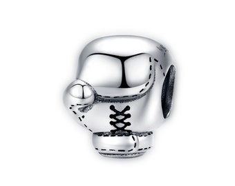 Boxhandschuhe Charm für Pandora Armband Halskette, 100% echt 925 Sterling Silber Charm, beste Geschenke