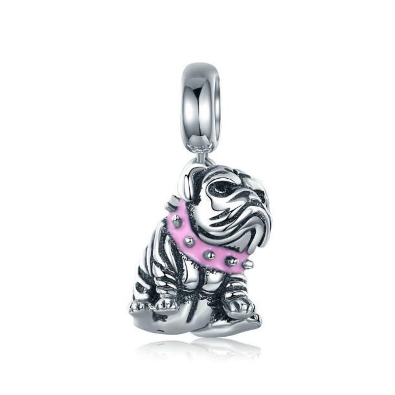 Charm De Plata De Ley 925 Para Collar - Border Collie, Diseño Detallado, Perfecto Para Amantes De Perros