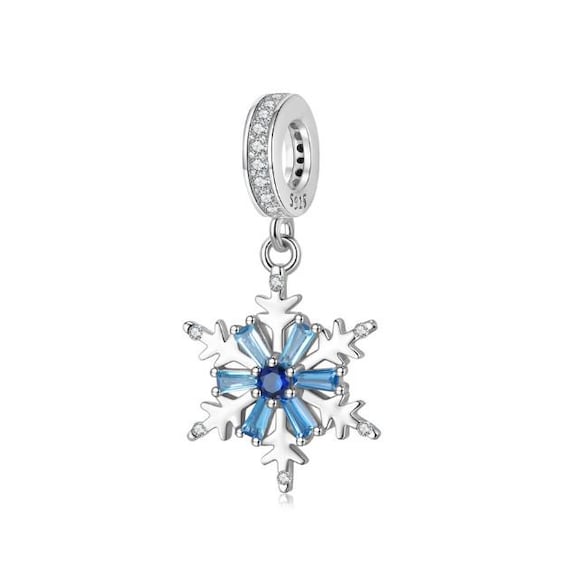 Snowflake Charm for Pandora Bracelet 100% Genuine 925 Sterling