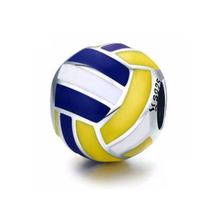 Volleyball Charm for Pandora Bracelet , 100% Genuine 925 Sterling Silver Charm , Best Gifts