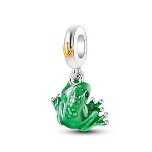 Frog Charm Fit For Pandora Bracelet , 100% Genuine 925 Sterling Silver Charm , Best Gifts