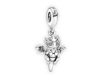 Magic Dragon Dangle Charm for Bracelet Necklace,100% Genuine 925 Sterling Silver Charm, Best Gifts