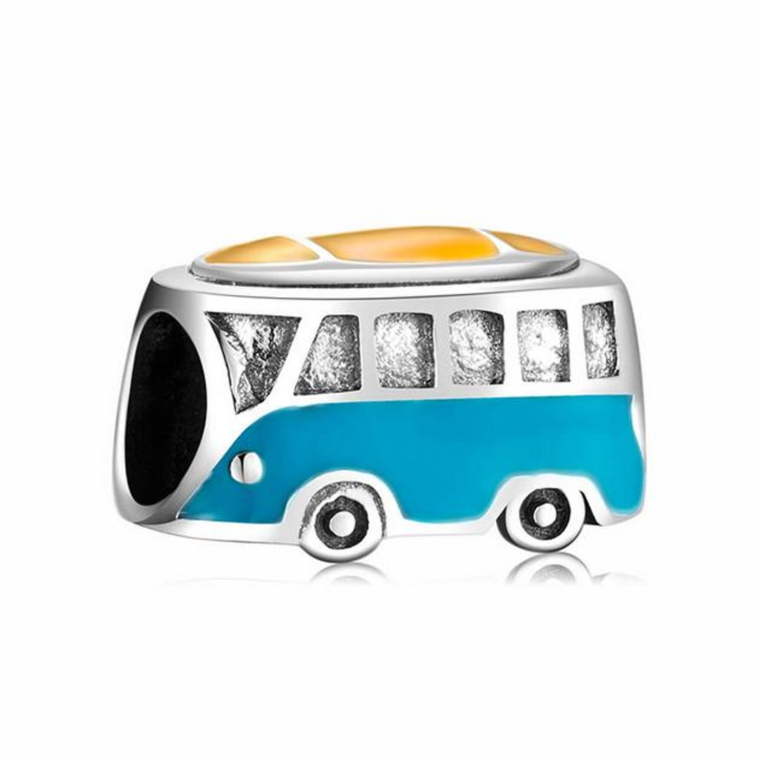Bus Charm Fit for Pandora Bracelet 100% Genuine 925 Sterling