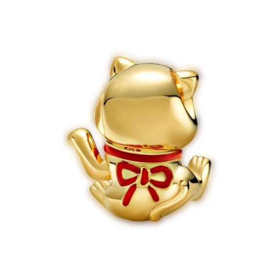 Cute Fortune Cat Charm for Pandora Bracelet Necklace,100