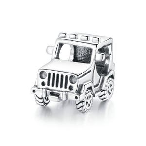 Off-road Vehicle Jeep Car Charm Fit For Pandora Bracelet , 100% Genuine 925 Sterling Silver Charm , Best Gifts