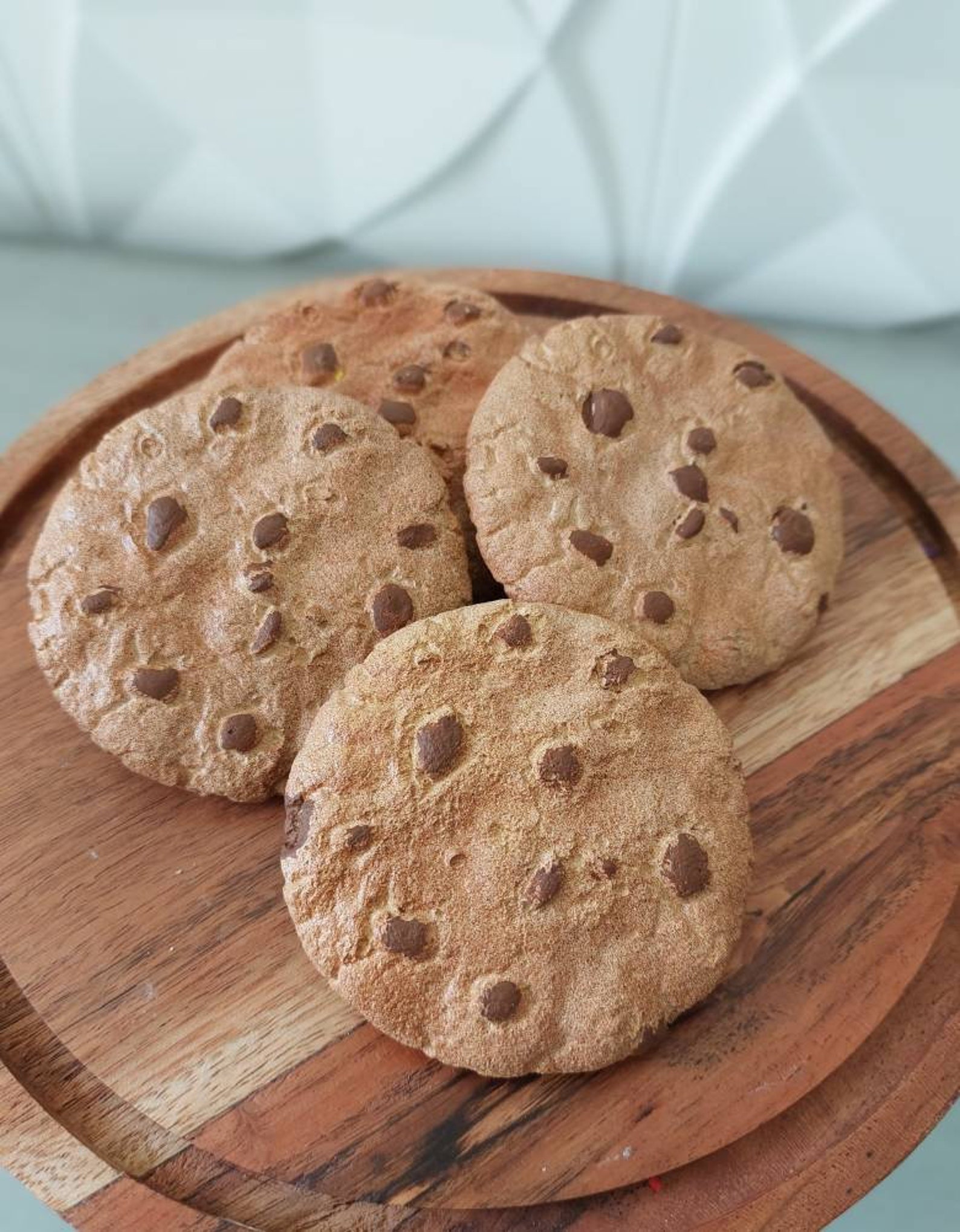 Fake Chocolate Chip Cookies Food Prop Set of 3 Etsy