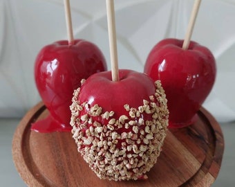 Fake Red candy apple food prop display