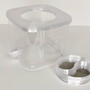 Outworld 5 x 5 x 4,25 inch voor mieren en andere insecten, formicarium, 0,3 gal