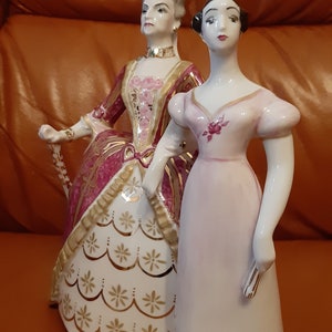 Porcelain figurine - Russia -The Queen of Spades -Hand-painted -USSR