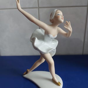 Wallendorf Porcelain Figurine-Dancer-Swan Lake-Model 1755
