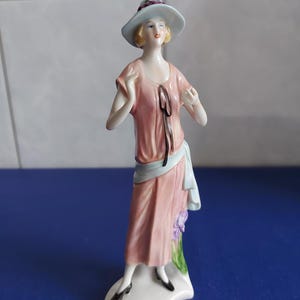 Unterweissbach Porcelain Figure Lady, Woman - Art Deco - The 1920s-Iris-