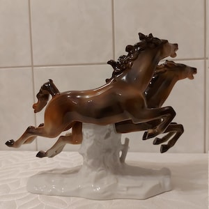 Wallendorf Porcelain Figure - Horses - Pair of Horses -