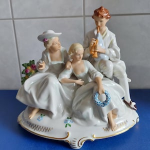 Porcelain figure-~Schaubach art-~Wallendorf-~Shepherd&#39;s hour-~