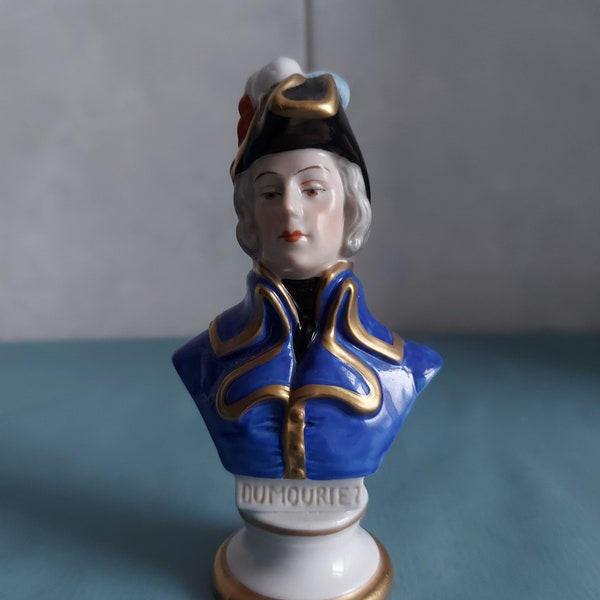 Scheibe-Alsbach porcelain figurine bust-Napoleon's General -Dumoriez-