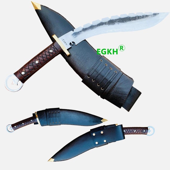 2023 newest patterned Nepal outdoor camping fishing fixed blade