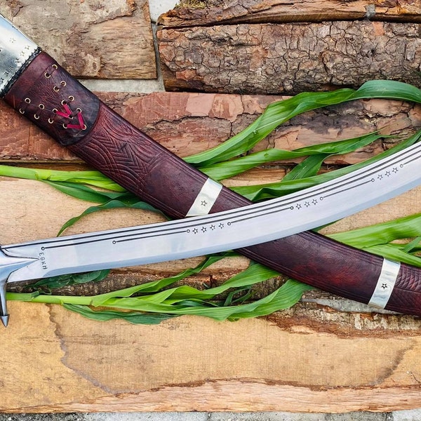 EGKH-25 Inches Traditional Nepal Rana talwar Sword-Large Viking Swords Knife-Handmade Nepali Sword-Quality Knife-Ready To Use