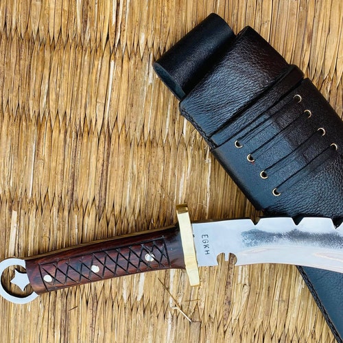 EGKH-13 inch Handmade Light Hunting Khukuri-survival bush craft tools-Pure handmade in Nepal- Modern Custom Kukri & Fixed Blade shops Knives