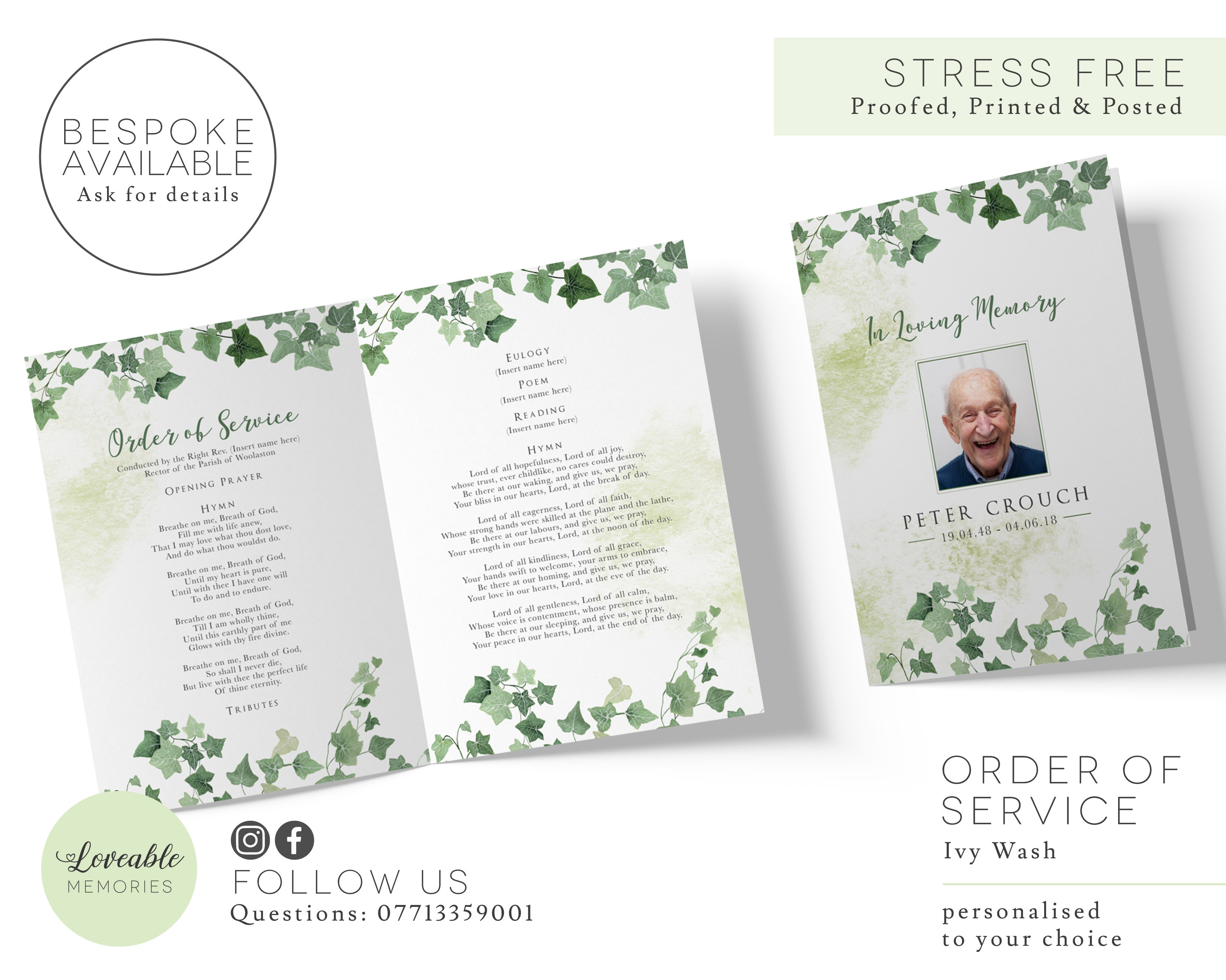 Buy Funeral Order Of Service