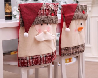 4pcs Christmas Favor Chair Leg Foot Cover Santa Claus Table Xmas Decor Supplies 
