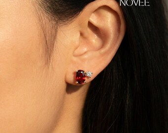 Toi Et Moi Stud | Birthstone Jewelry, Modern Everyday or Gift Earrings