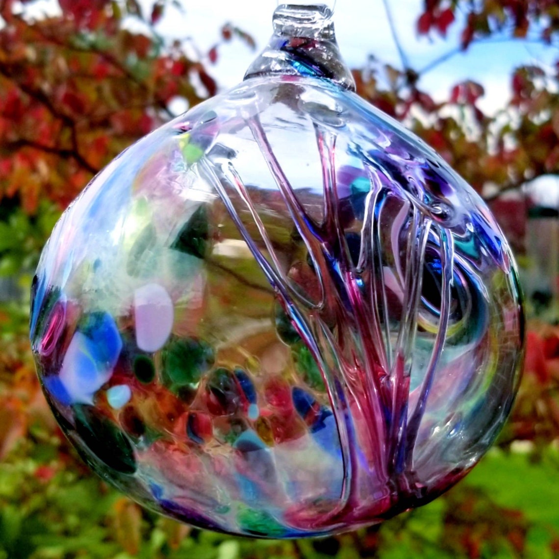 Handblown Glass Ornament of Friendship Etsy