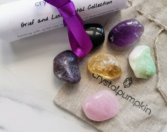 Grief and Loss Crystal Collection, Crystals for bereavement, Crystals for loss, crystals for heartache,Healing Crystals For Loss and Grief