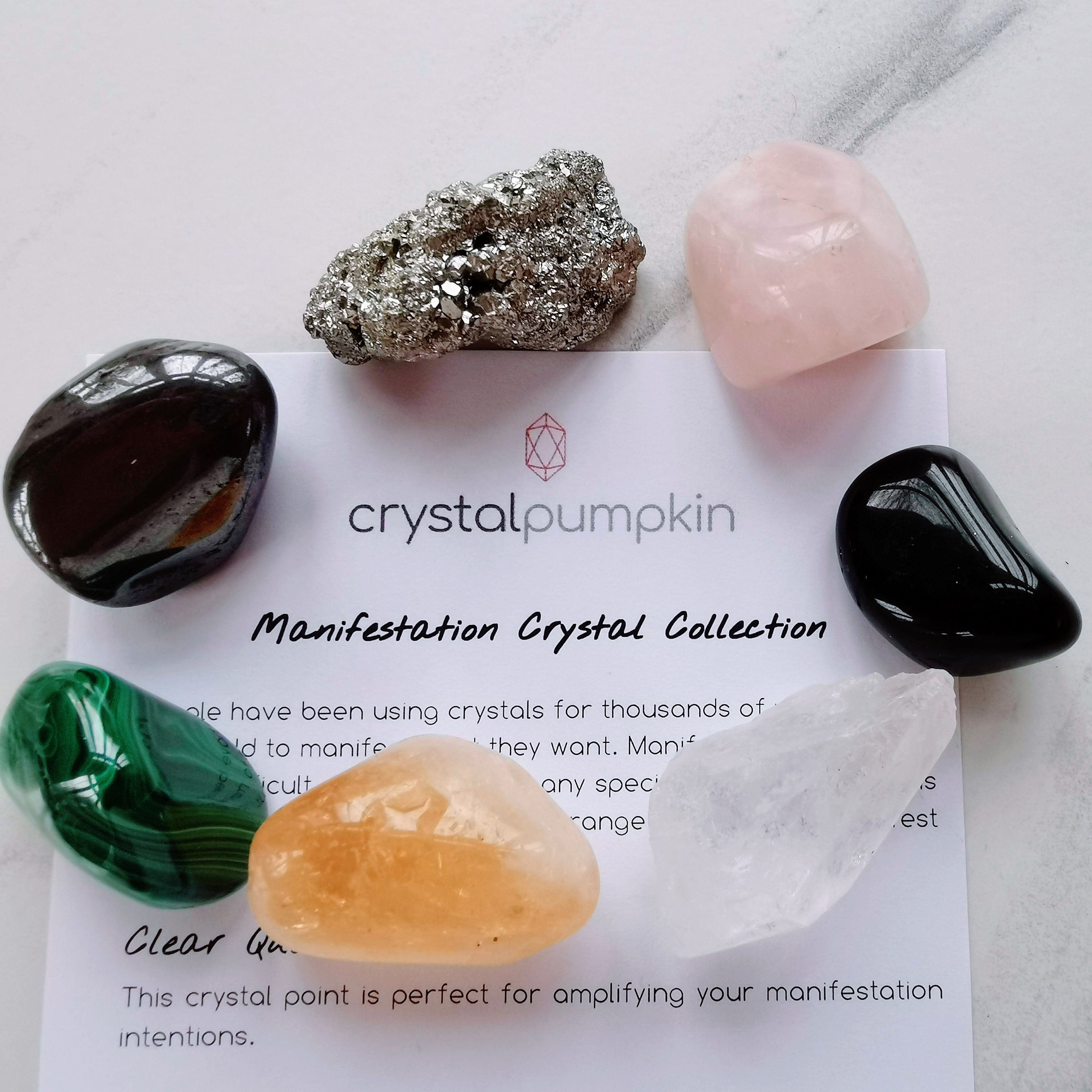Manifestation Crystal Collection; Crystal set for attracting the things