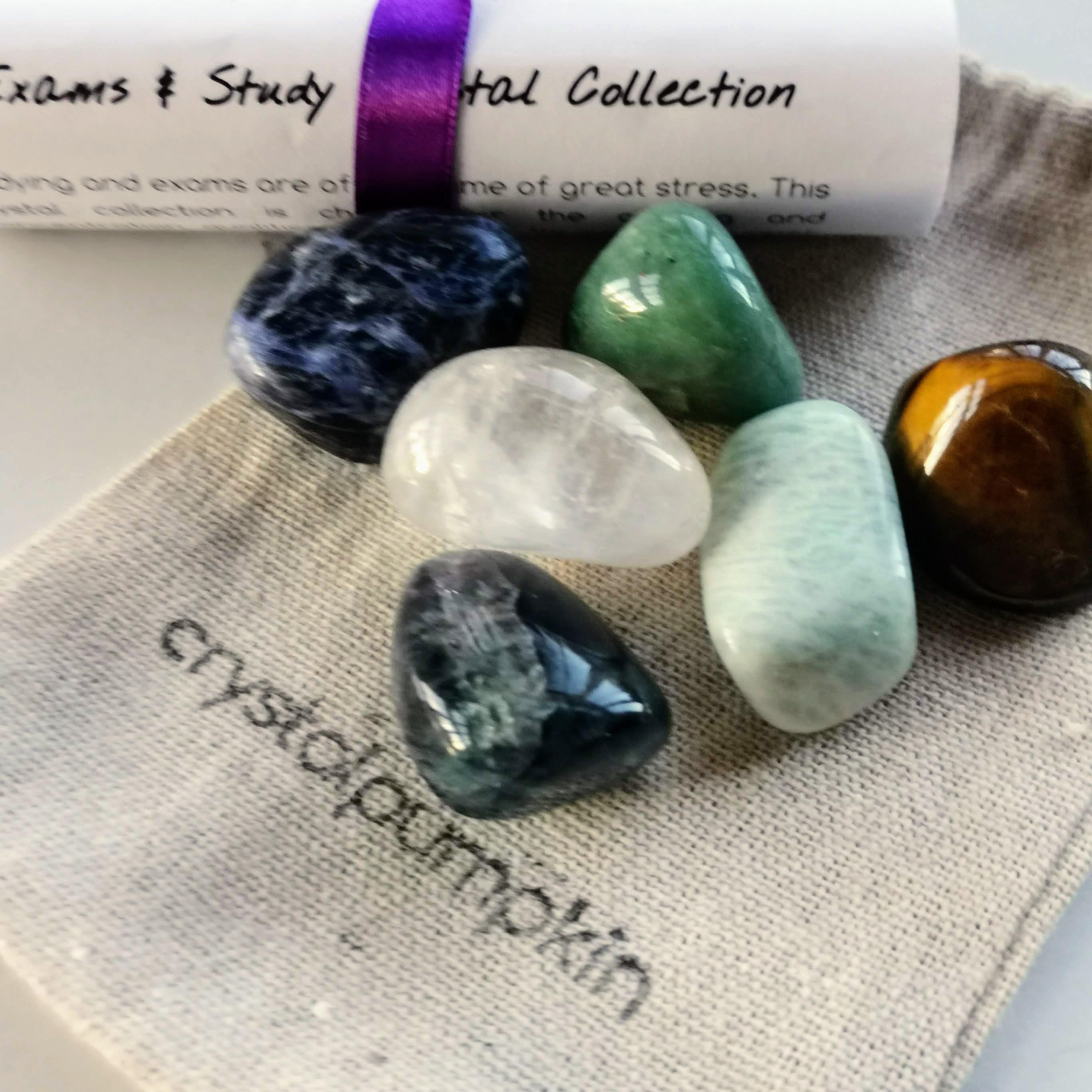 Exam and Study Crystal Collection, Revision Crystal Set, Crystals for