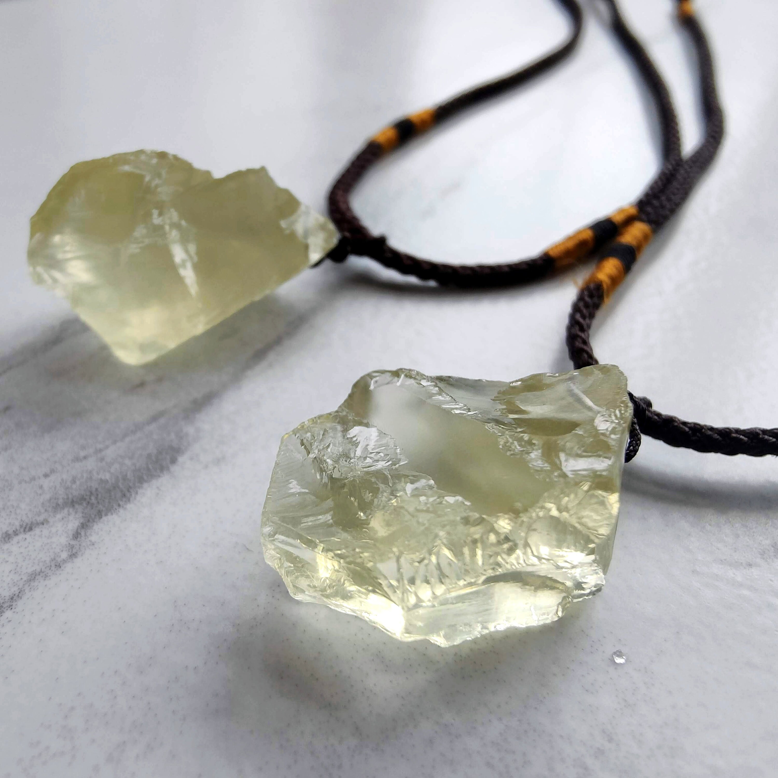 COLLANA CON CIONDOLO Citrino Punta Grezza Cristallo Pietra - Foto 7