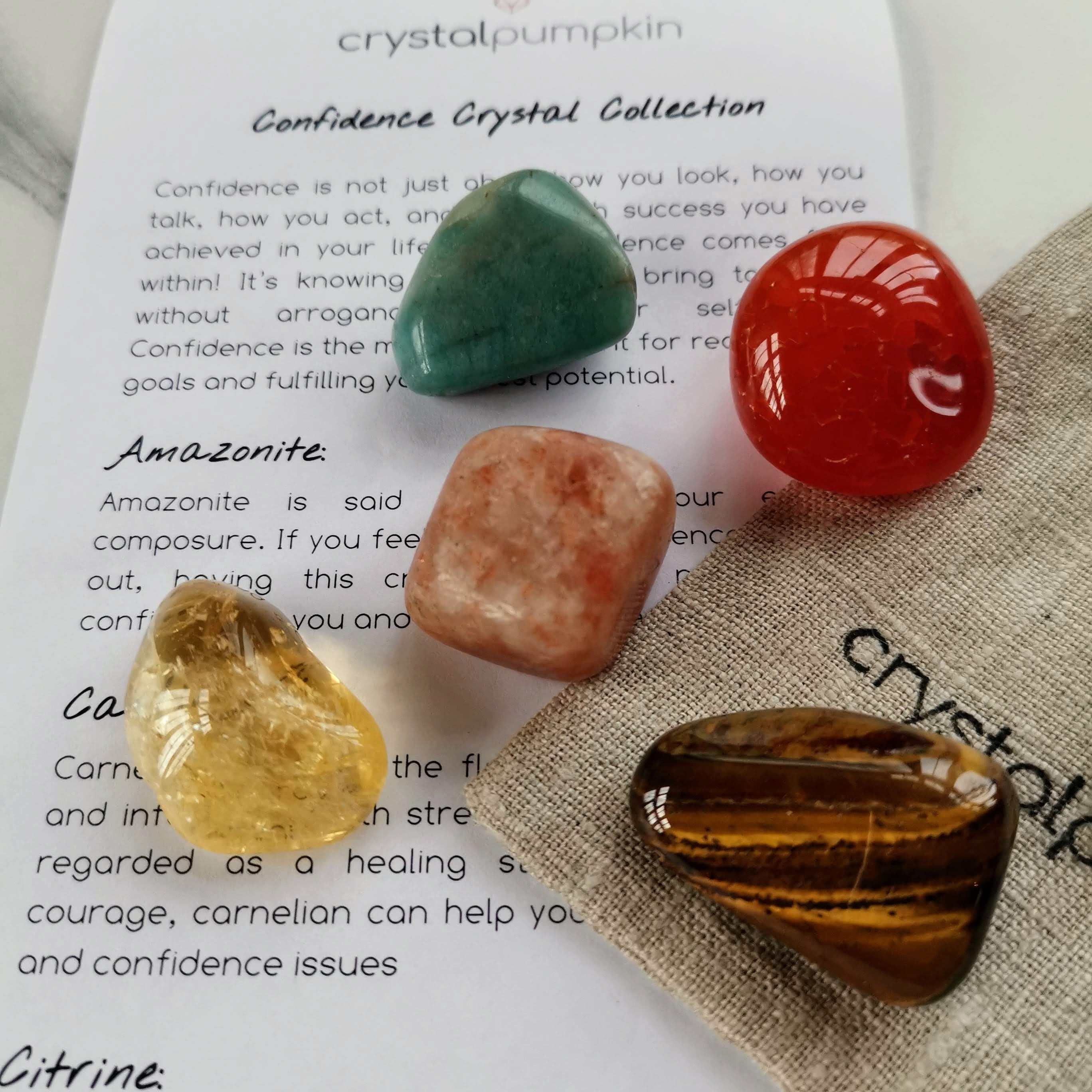 Confidence Crystal Collection Self Care Crystal Set