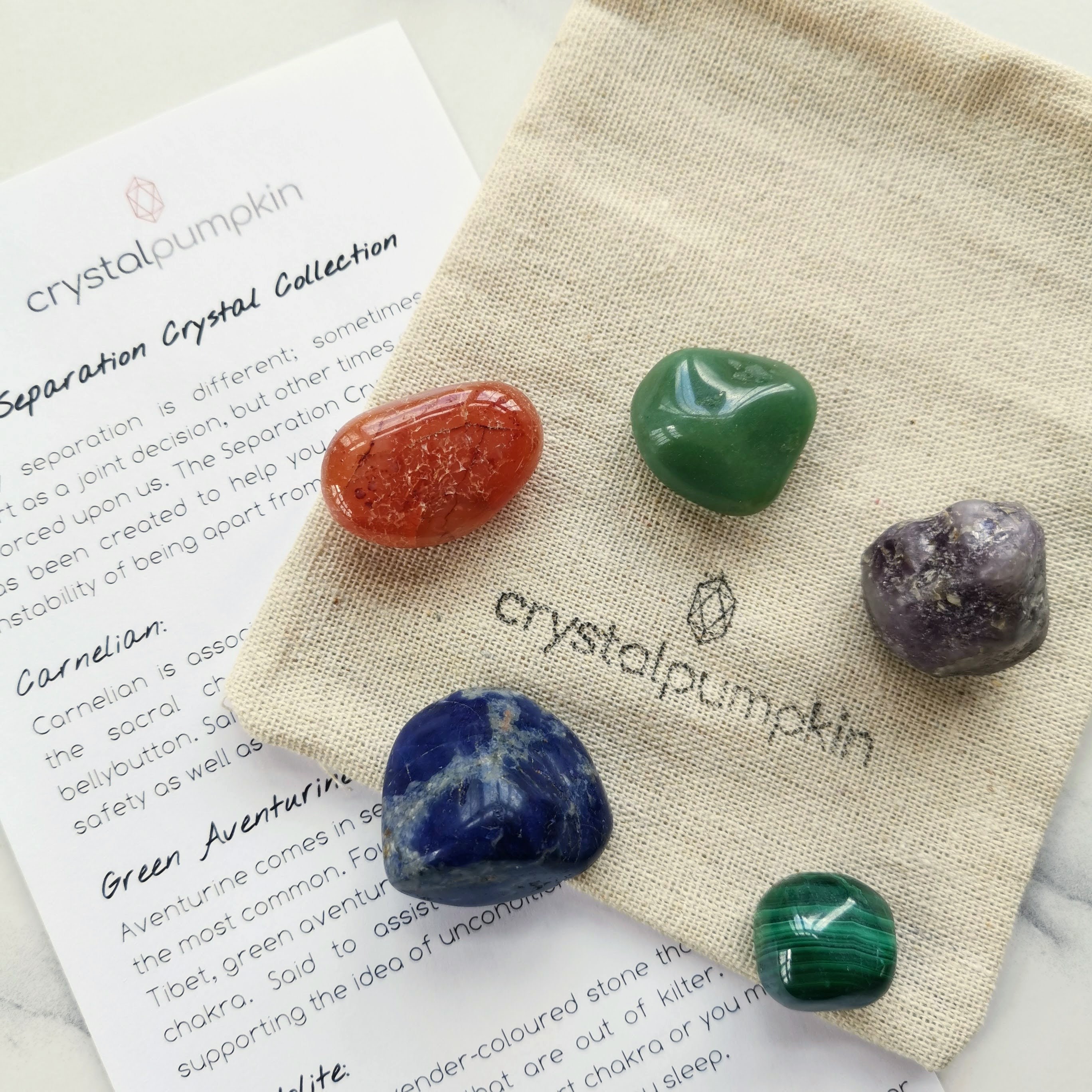 Separation Crystal Collection, breaking attachments crystals for
