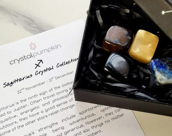 Sagittarius Crystal Set: Zodiac Birthstones, Healing Gemstones