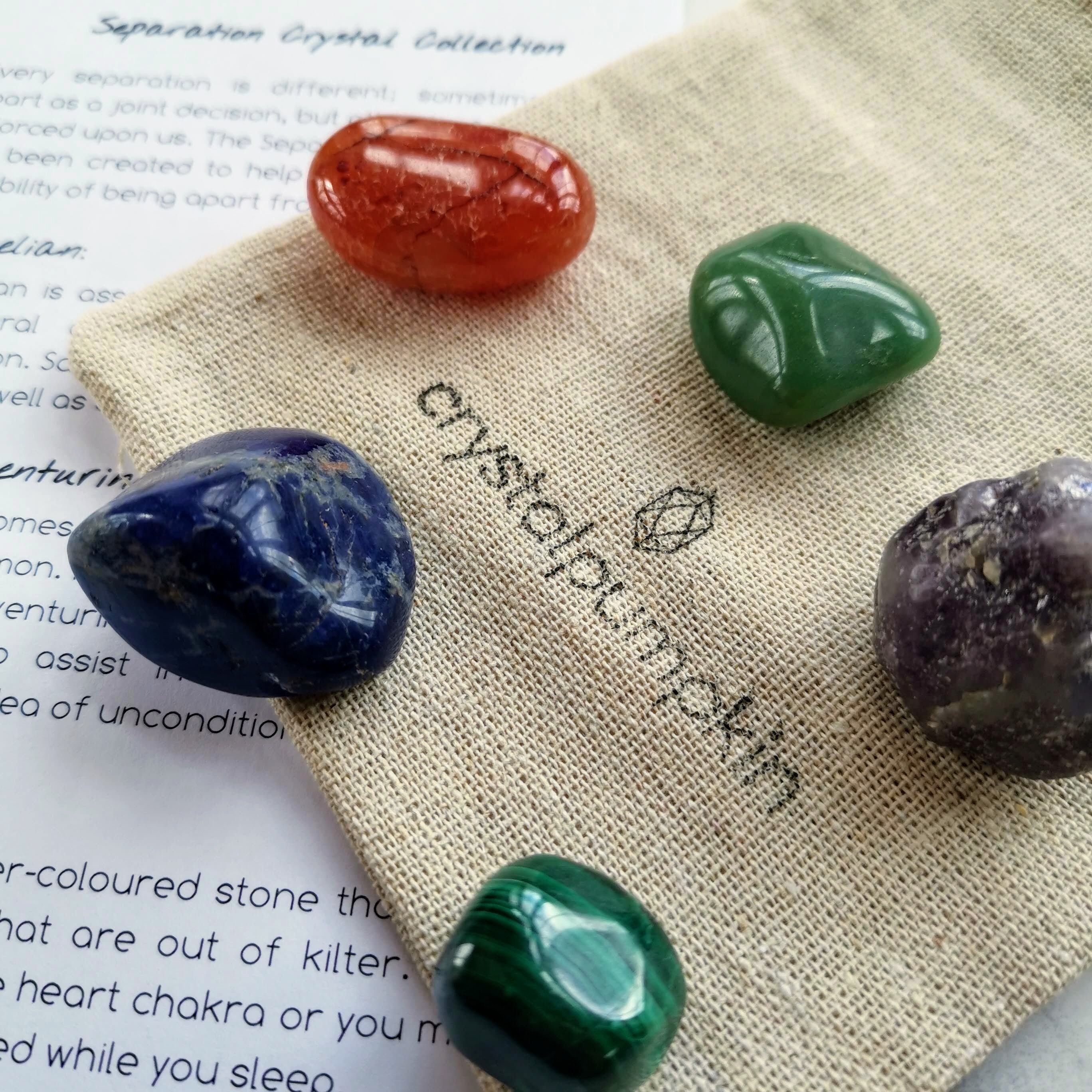 Separation Crystal Collection, breaking attachments crystals for