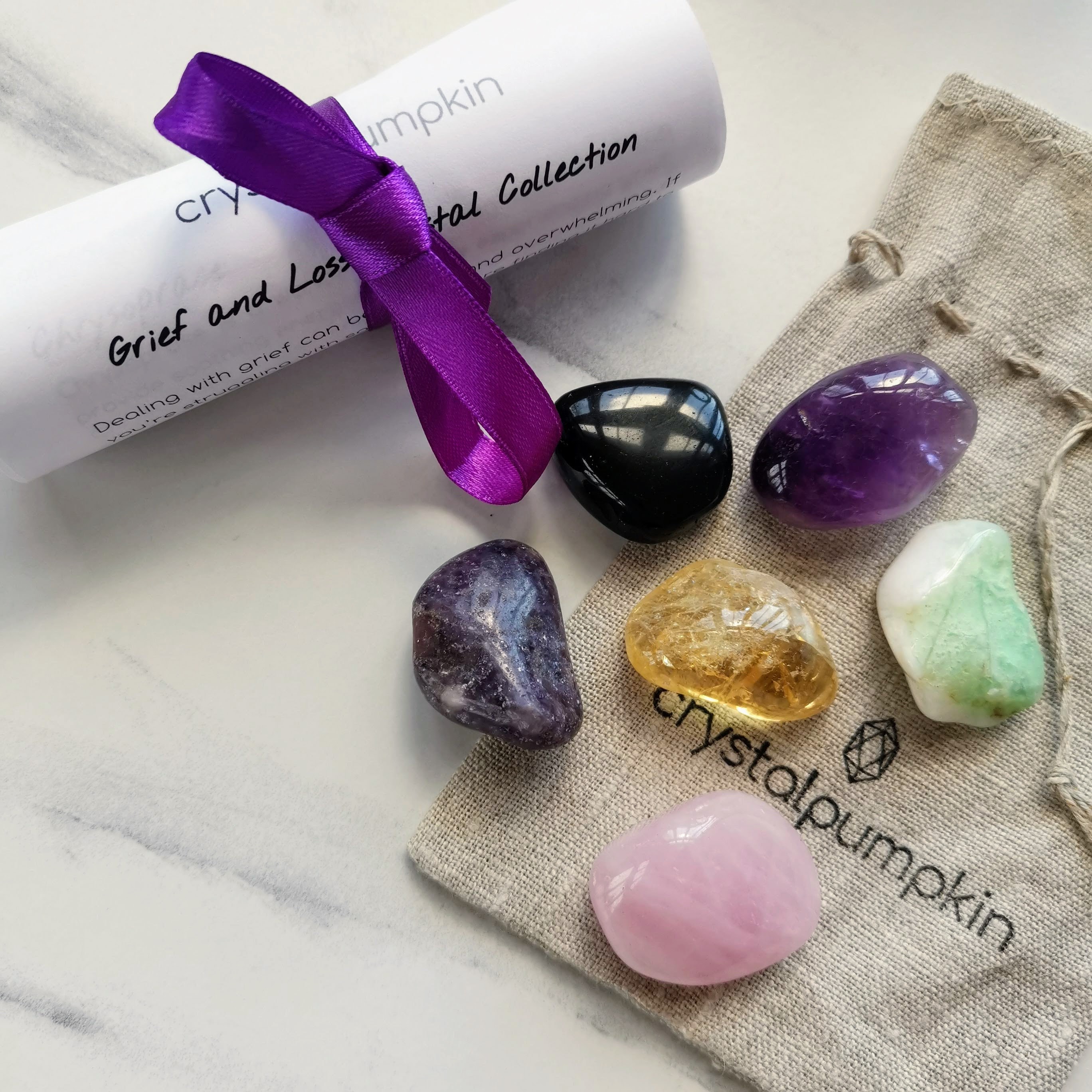 Grief and Loss Crystal Collection, Crystals for bereavement, Crystals