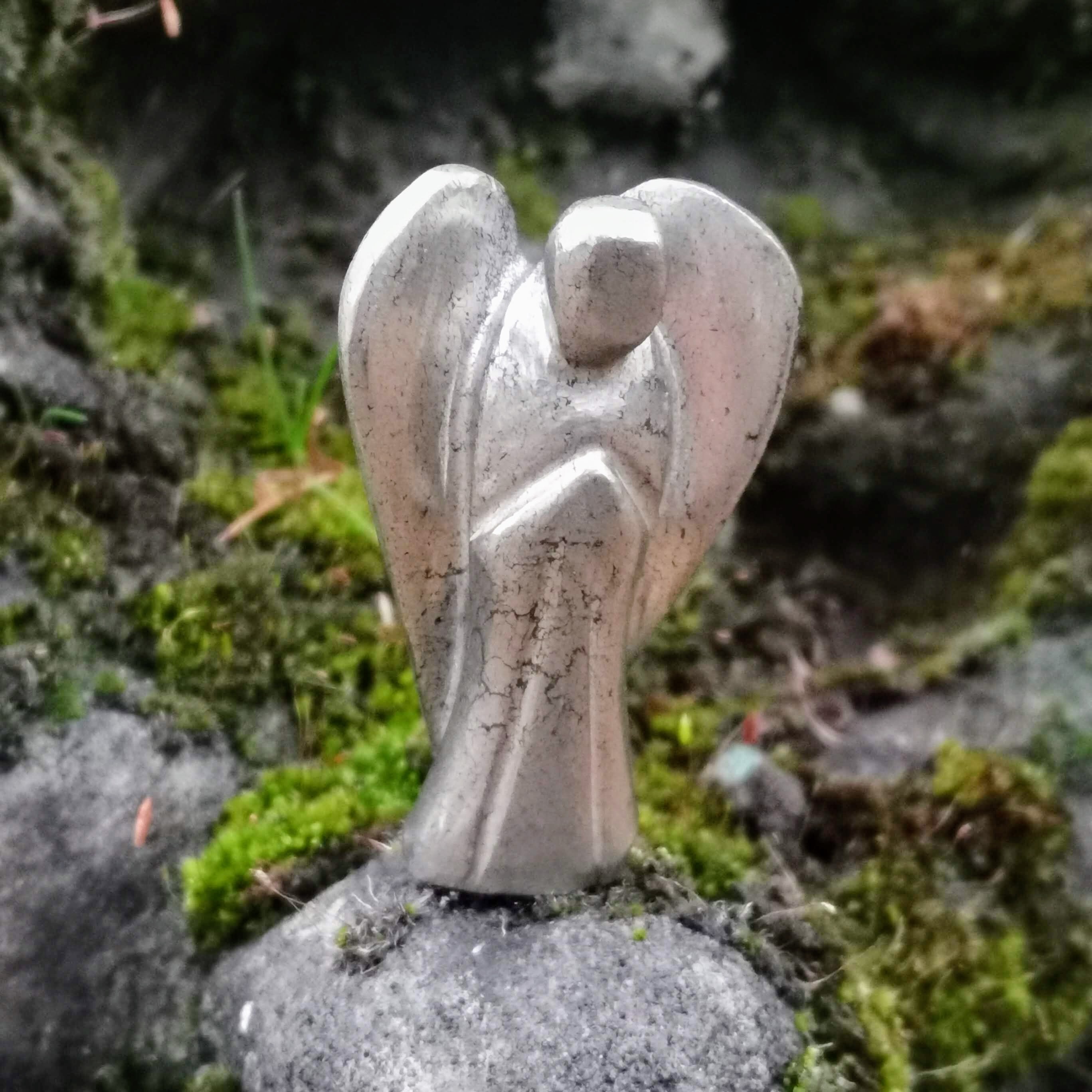 Pyrite Pocket Angel Crystal Gemstone Guardian Angel. High quality