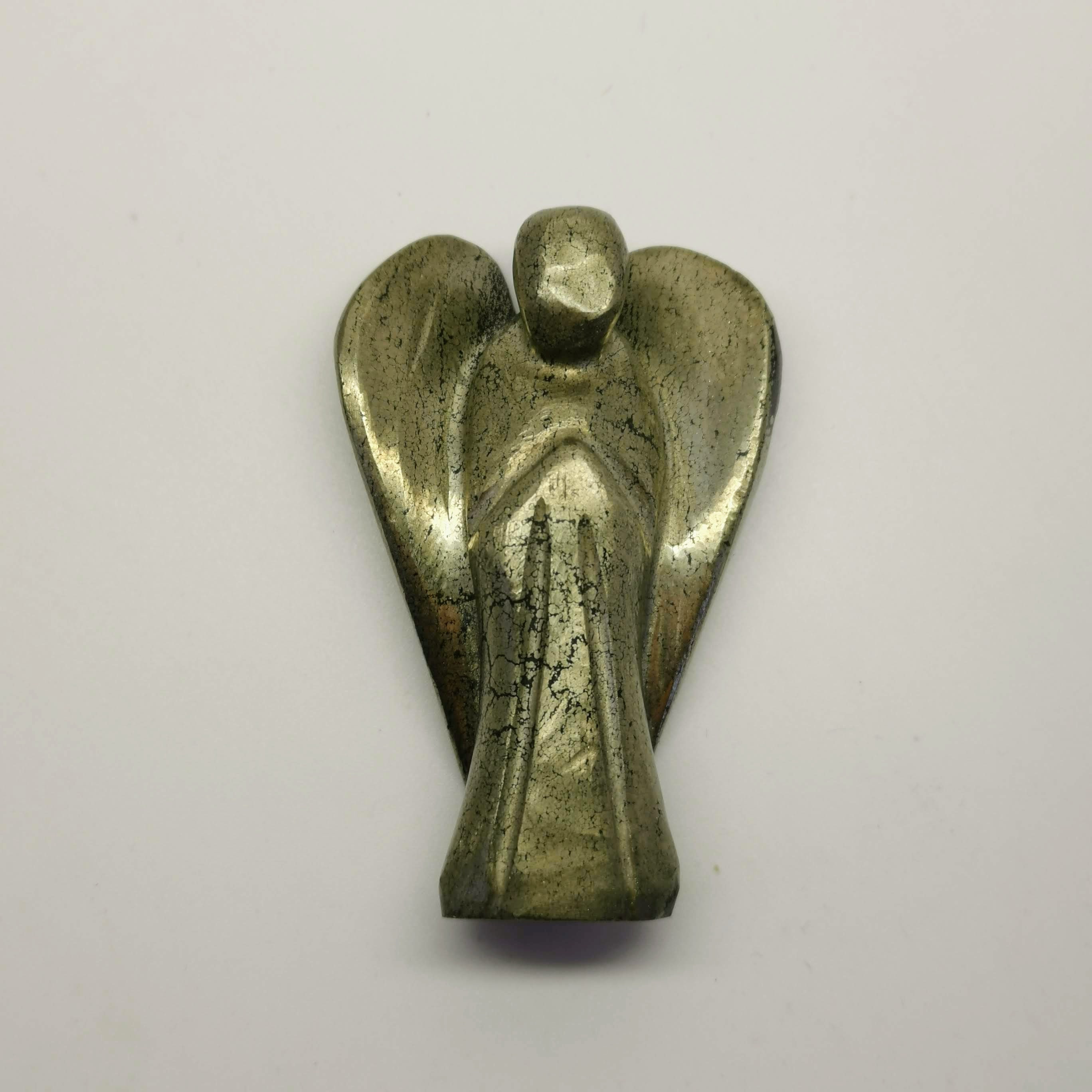 Pyrite Pocket Angel Crystal Gemstone Guardian Angel. High quality