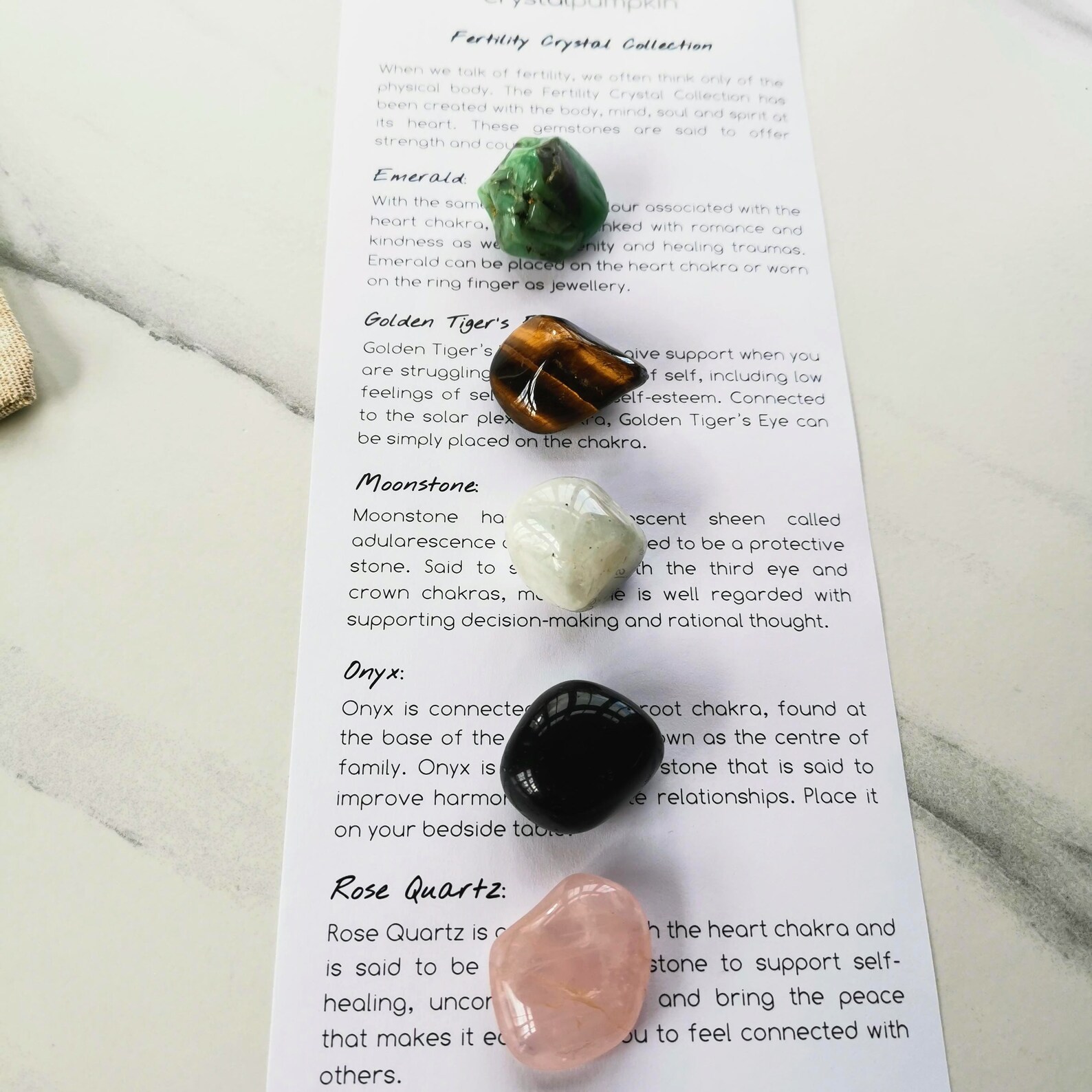 Fertility Crystal Collection Fertility Crystals Conception Etsy