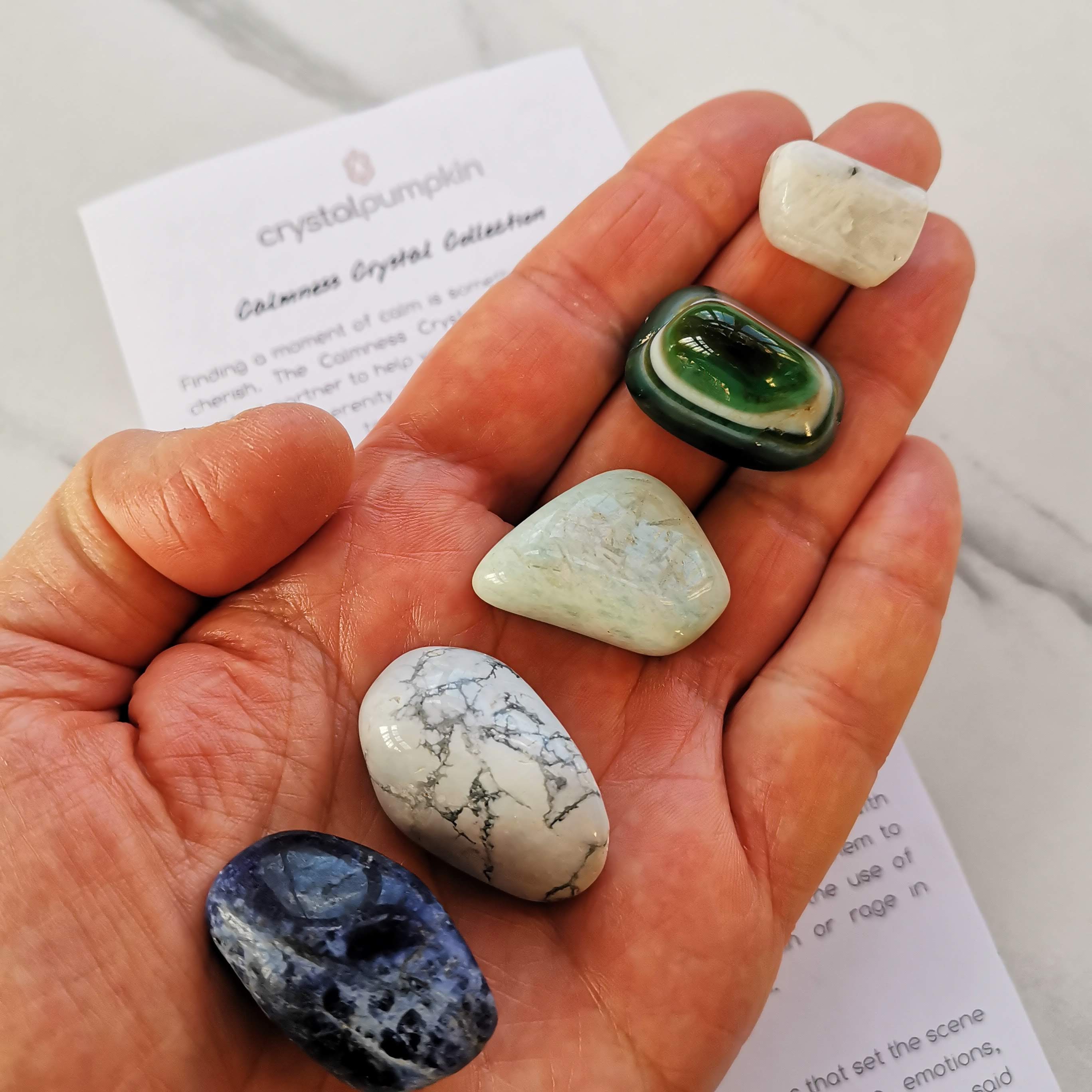Calmness Crystal Collection, Crystals for help providing calm and
