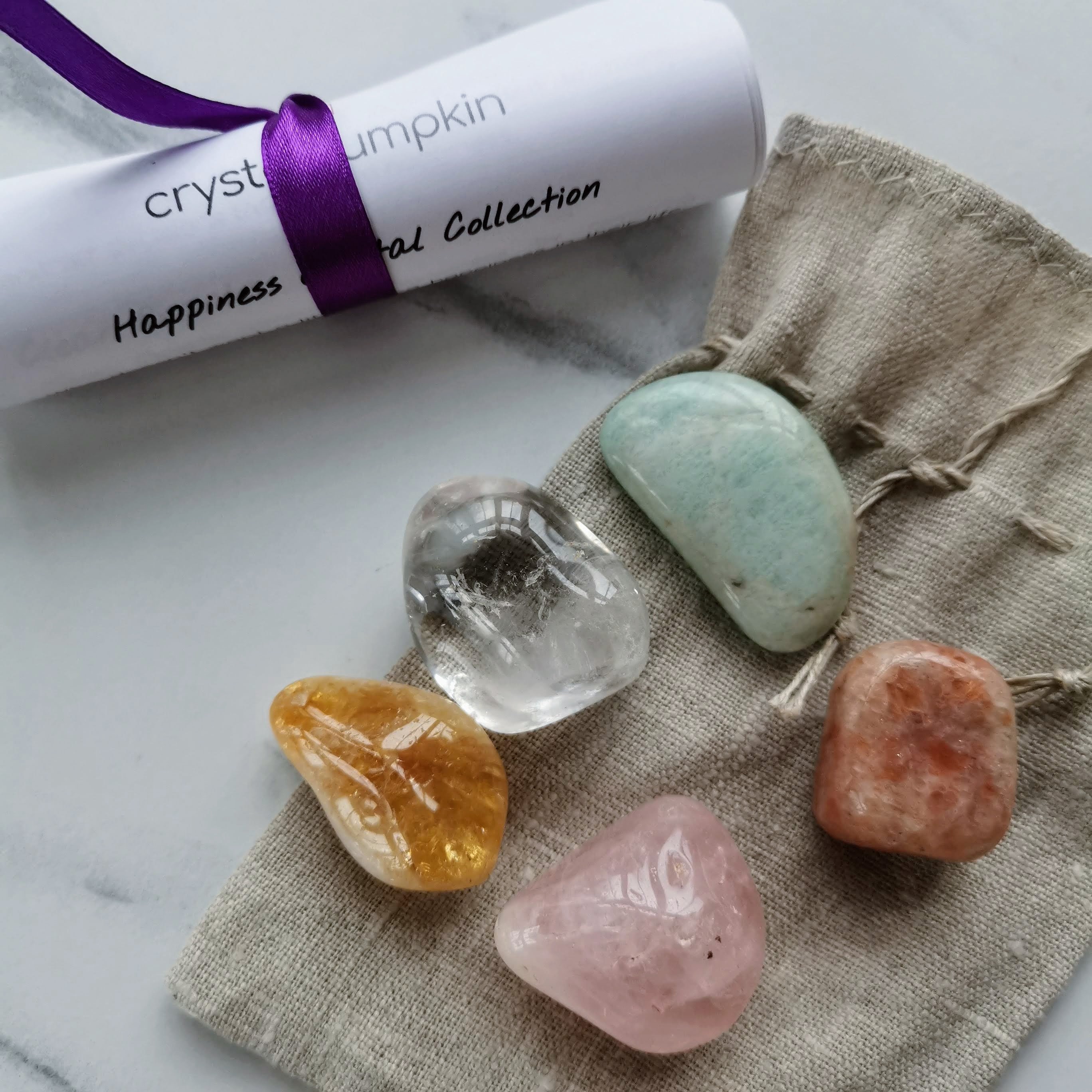 Happiness Crystal Collection; Crystal set chosen to naturally give you