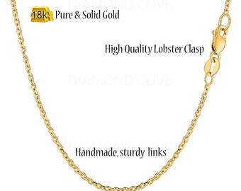 18k White Gold Chain - Etsy