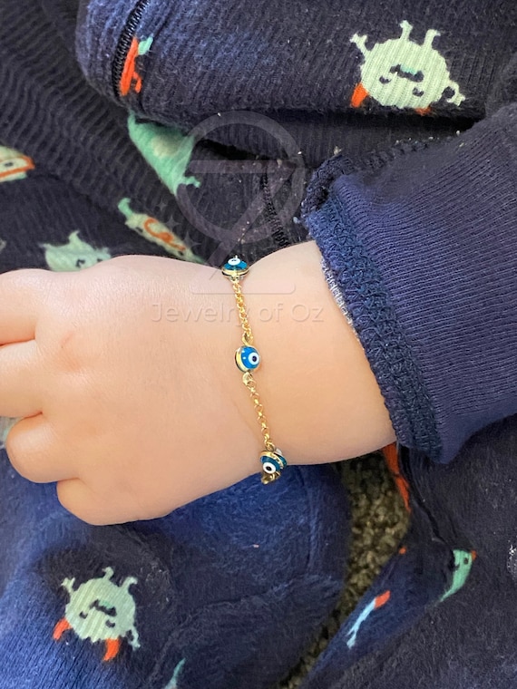 Evil Eye Baby Nazaria Gold Bracelet | JKJ Jewellers