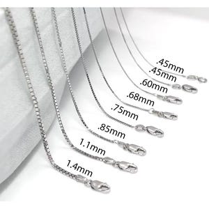 14k Heavy Box Chain Used - Etsy