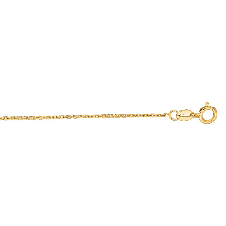 May include: A delicate gold-colored chain necklace with a lobster clasp closure. The chain has a fine, textured design, and the clasp and connecting rings are also gold-toned. The necklace is displayed against a white background.