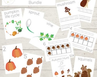 Autumn themed learning bundle