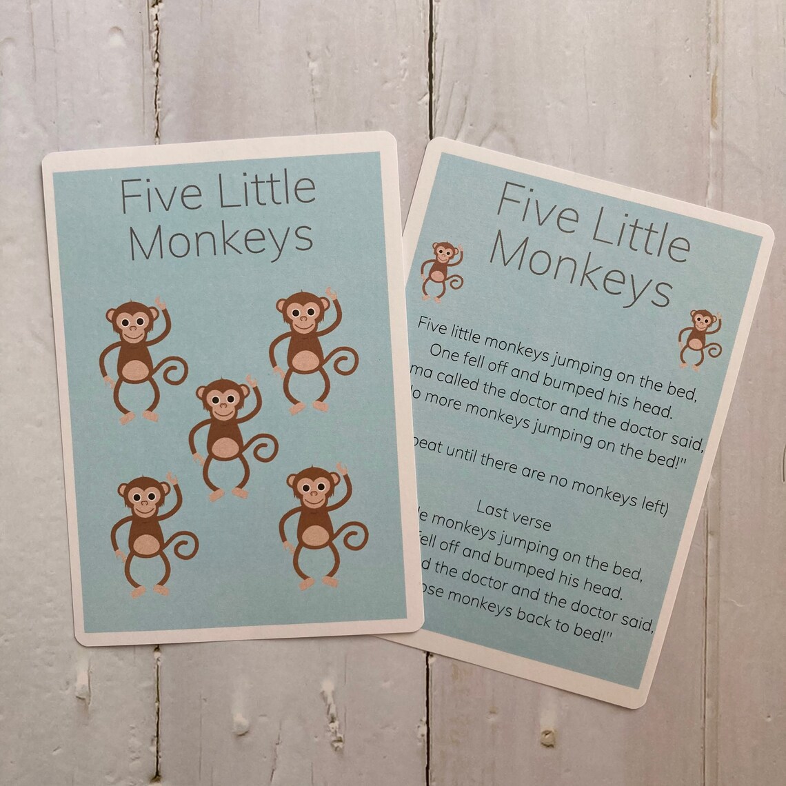 Nursery Rhyme Flashcards | Etsy