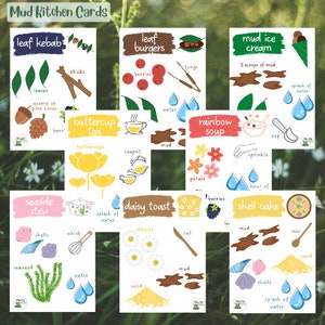 Summer Mud Kitchen Cards