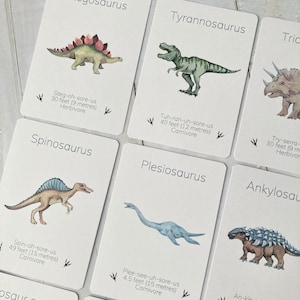 Dinosaurier Karteikarten