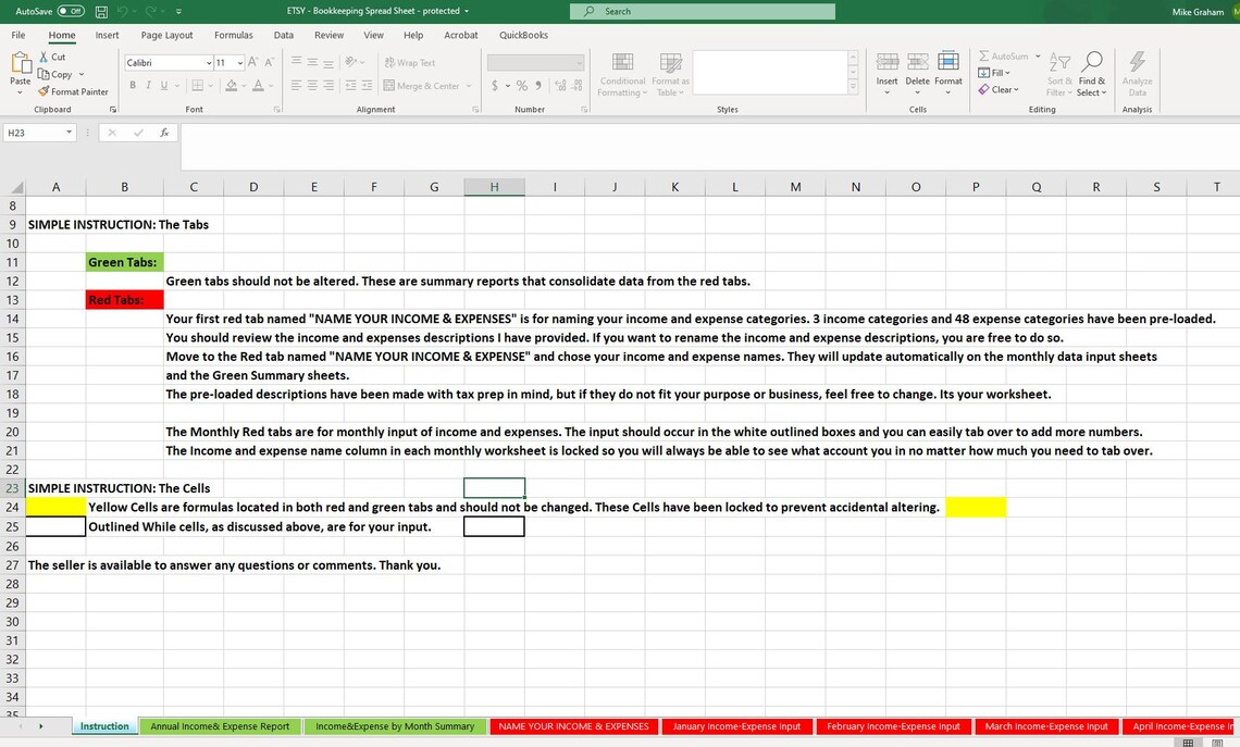 Cheap Sheets CPA Created Bookkeeping & Tax Preparation Excel Template
